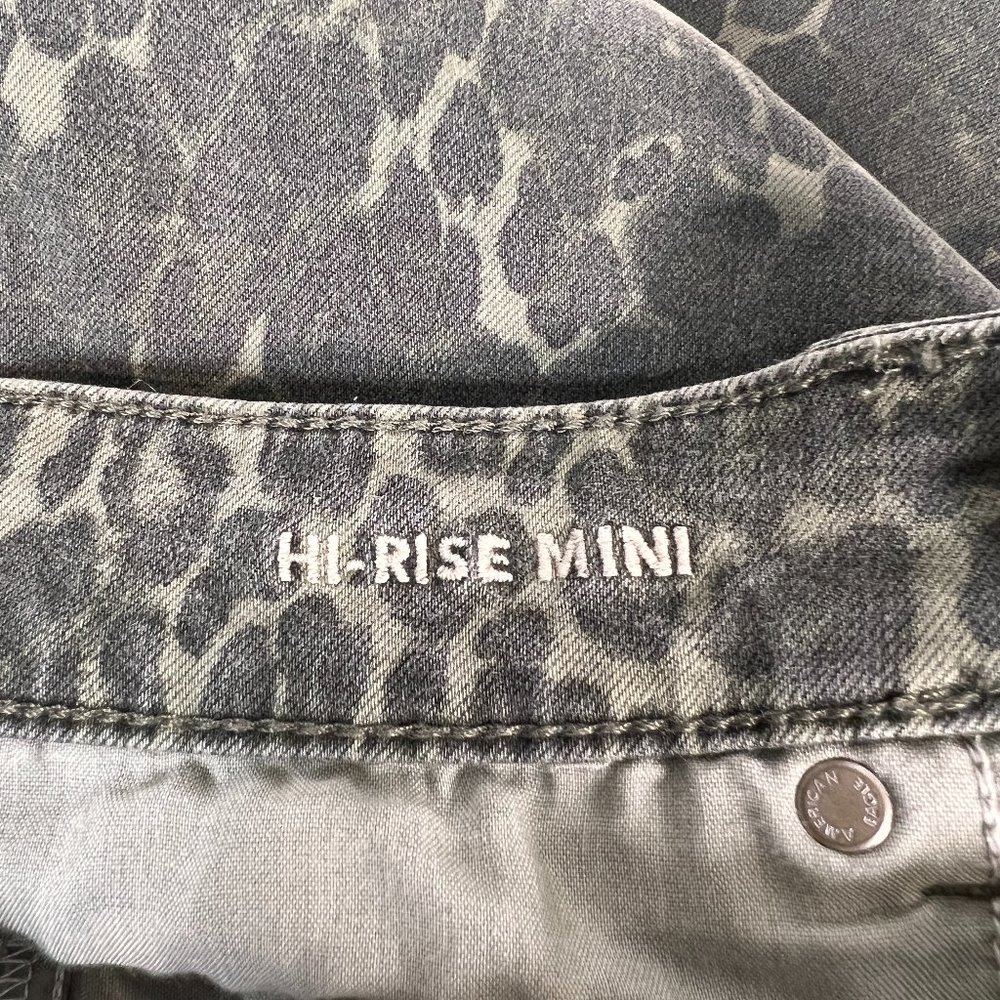 American Eagle Next Level Stretch Camouflage Animal Print Denim Mini Ski… - Picture 6 of 11